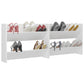 Wandschoenenkasten 2 St 80X18X60 Cm Spaanplaat Wit