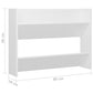 Wandschoenenkasten 2 St 80X18X60 Cm Spaanplaat Wit