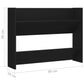 Wandschoenenkasten 2 St 80X18X60 Cm Spaanplaat Zwart