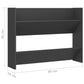 Wandschoenenkast 80X18X60 Cm Spaanplaat Grijs
