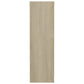 Wandschoenenkast 80X18X60 Cm Spaanplaat Sonoma Eikenkleurig