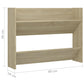 Wandschoenenkasten 2 St 80X18X60 Cm Spaanplaat Sonoma Eiken