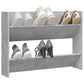 Wandschoenenkast 80X18X60 Cm Spaanplaat Betongrijs