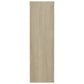 Wandschoenenkasten 2 St 80X18X60 Cm Spaanplaat Wit Sonoma Eiken