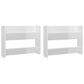 Wandschoenenkasten 2 St 80X18X60 Cm Spaanplaat Hoogglans Wit