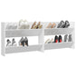 Wandschoenenkasten 2 St 80X18X60 Cm Spaanplaat Hoogglans Wit