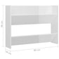 Wandschoenenkasten 2 St 80X18X60 Cm Spaanplaat Hoogglans Wit