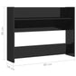 Wandschoenenkasten 2 St 80X18X60 Cm Spaanplaat Hoogglans Zwart