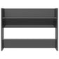 Wandschoenenkast 80X18X60 Cm Spaanplaat Hoogglans Grijs