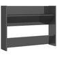 Wandschoenenkasten 2 St 80X18X60 Cm Spaanplaat Hoogglans Grijs