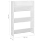 Wandschoenenkast 60X18X90 Cm Spaanplaat Wit