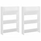Wandschoenenkasten 2 St 60X18X90 Cm Spaanplaat Wit