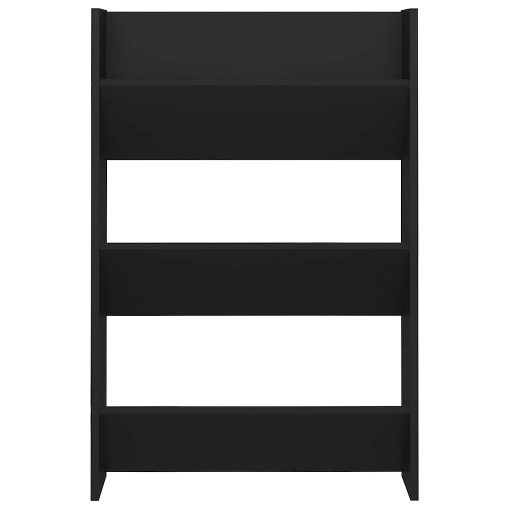 Wandschoenenkasten 2 St 60X18X90 Cm Spaanplaat Zwart