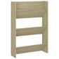 Wandschoenenkast 60X18X90 Cm Spaanplaat Sonoma Eikenkleurig