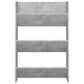 Wandschoenenkasten 2 St 60X18X90 Cm Spaanplaat Betongrijs