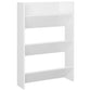 Wandschoenenkast 60X18X90 Cm Spaanplaat Hoogglans Wit