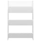 Wandschoenenkast 60X18X90 Cm Spaanplaat Hoogglans Wit