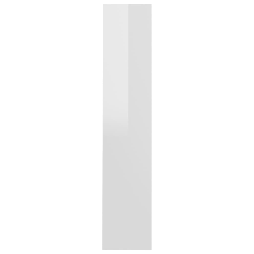 Wandschoenenkast 60X18X90 Cm Spaanplaat Hoogglans Wit