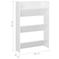Wandschoenenkast 60X18X90 Cm Spaanplaat Hoogglans Wit