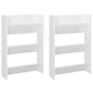 Wandschoenenkasten 2 St 60X18X90 Cm Spaanplaat Hoogglans Wit