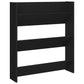 Wandschoenenkast 80X18X90 Cm Spaanplaat Zwart