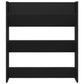 Wandschoenenkast 80X18X90 Cm Spaanplaat Zwart
