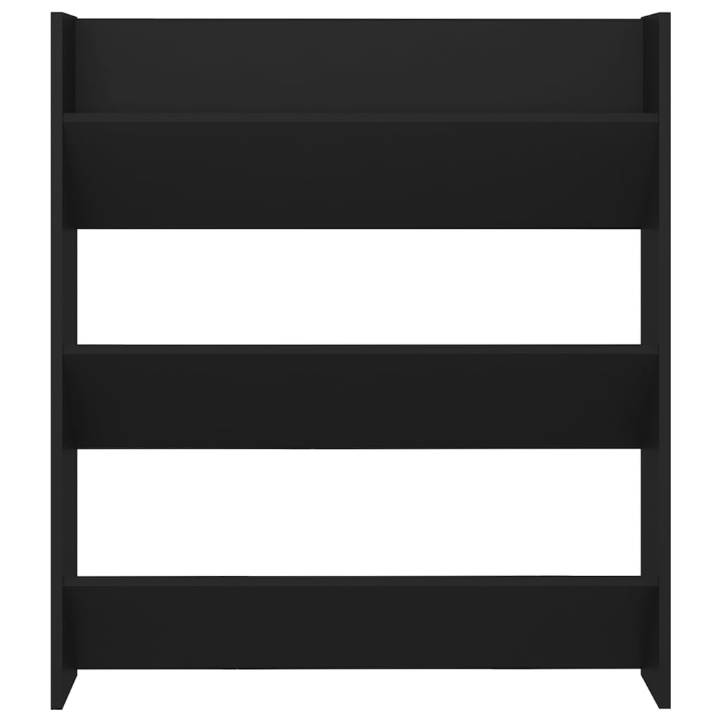 Wandschoenenkasten 2 St 80X18X90 Cm Spaanplaat Zwart