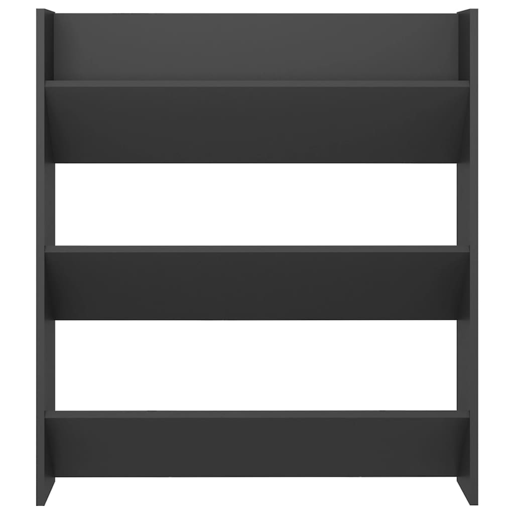 Wandschoenenkast 80X18X90 Cm Spaanplaat Grijs