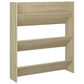 Wandschoenenkasten 2 St 80X18X90 Cm Spaanplaat Sonoma Eiken