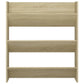 Wandschoenenkasten 2 St 80X18X90 Cm Spaanplaat Sonoma Eiken