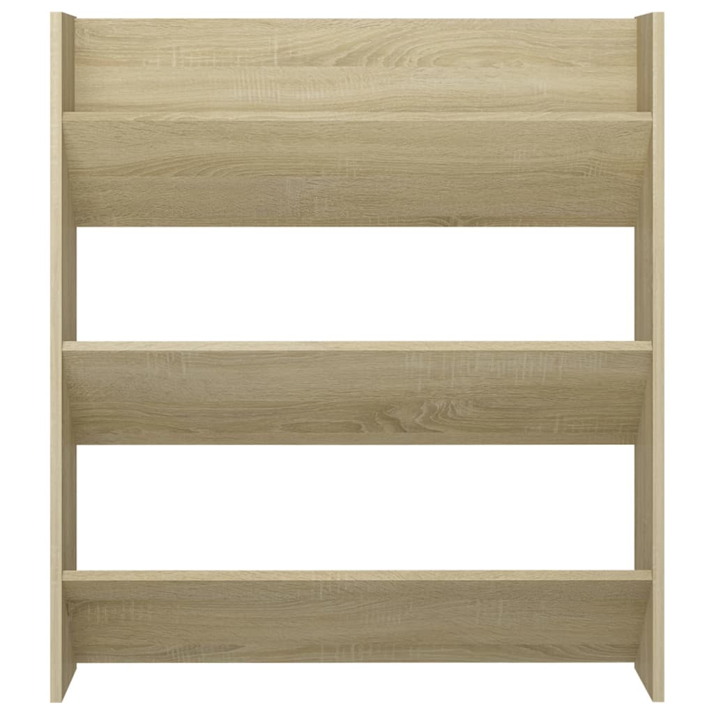 Wandschoenenkasten 2 St 80X18X90 Cm Spaanplaat Sonoma Eiken