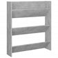Wandschoenenkasten 2 St 80X18X90 Cm Spaanplaat Betongrijs