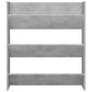 Wandschoenenkasten 2 St 80X18X90 Cm Spaanplaat Betongrijs