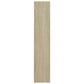Wandschoenenkast 80X18X90 Cm Spaanplaat Wit Sonoma Eikenkleurig