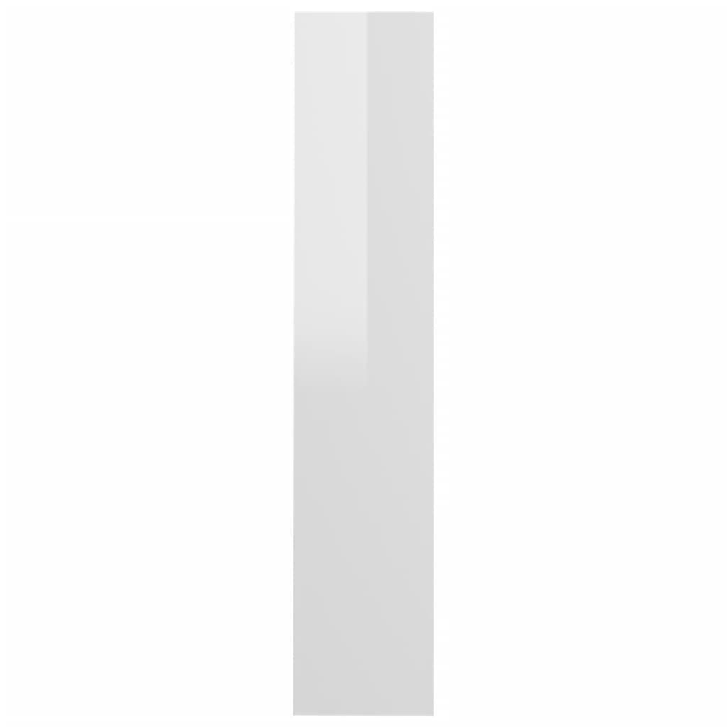 Wandschoenenkasten 2 St 80X18X90 Cm Spaanplaat Hoogglans Wit