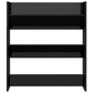 Wandschoenenkast 80X18X90 Cm Spaanplaat Hoogglans Zwart