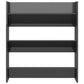 Wandschoenenkast 80X18X90 Cm Spaanplaat Hoogglans Grijs
