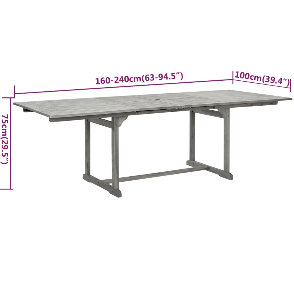 9-Delige Tuinset Massief Acaciahout