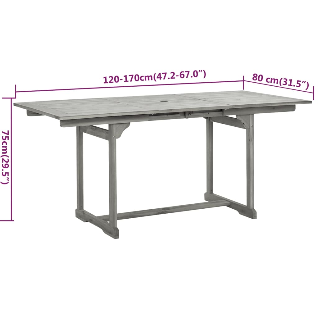 5-Delige Tuinset Massief Acaciahout