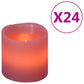 Kaarsen 24 St Led Met Timer En Afstandsbediening Warmwit