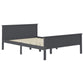 Bedframe Massief Grenenhout Grijs 120X200 Cm