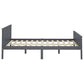 Bedframe Massief Grenenhout Grijs 120X200 Cm