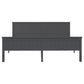 Bedframe Massief Grenenhout Grijs 180X200 Cm