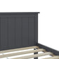 Bedframe Massief Grenenhout Grijs 180X200 Cm