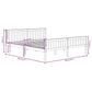 Bedframe Massief Grenenhout Grijs 180X200 Cm
