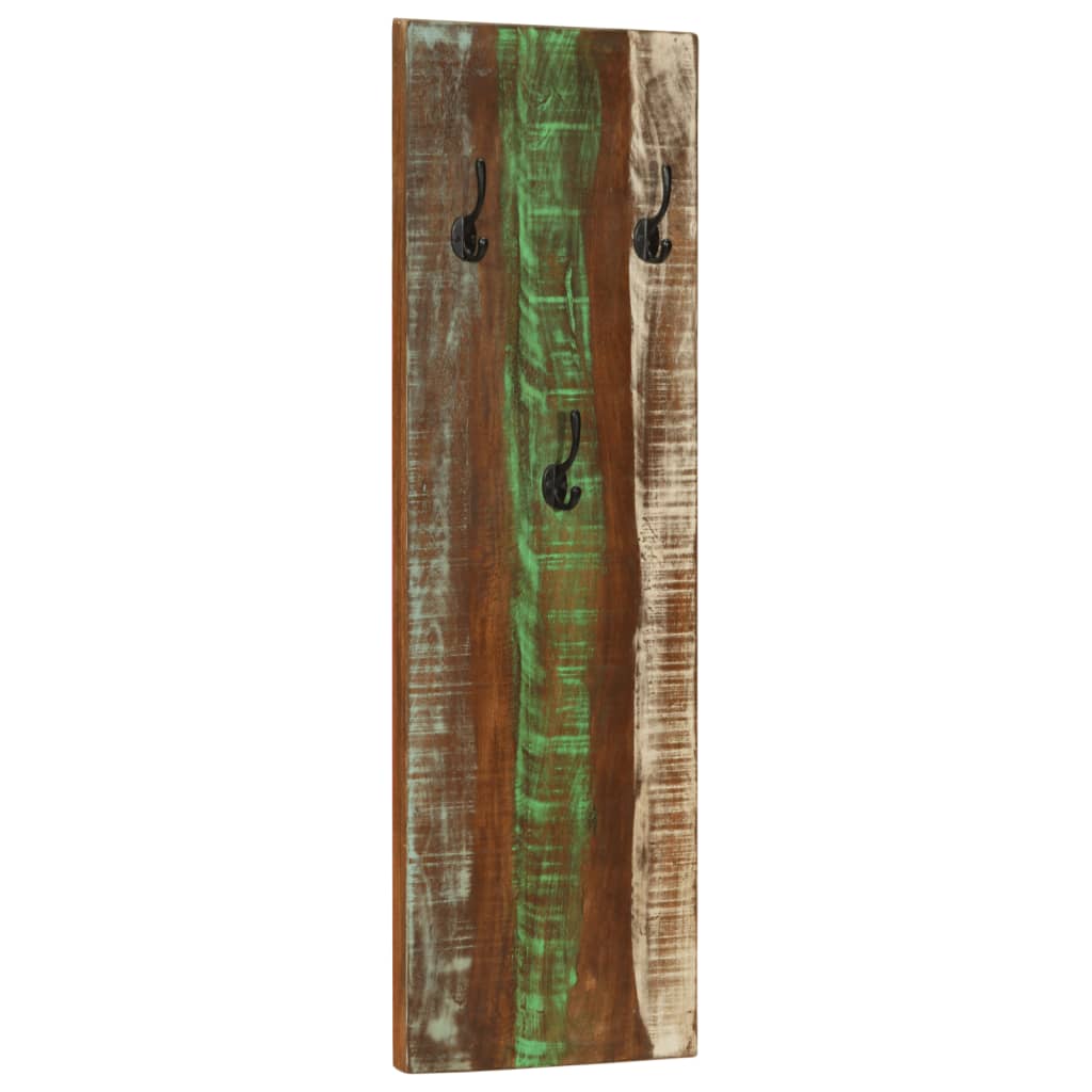Wandkapstokken 2 St 36X3X110 Cm Massief Gerecycled Hout