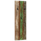 Wandkapstokken 2 St 36X3X110 Cm Massief Gerecycled Hout