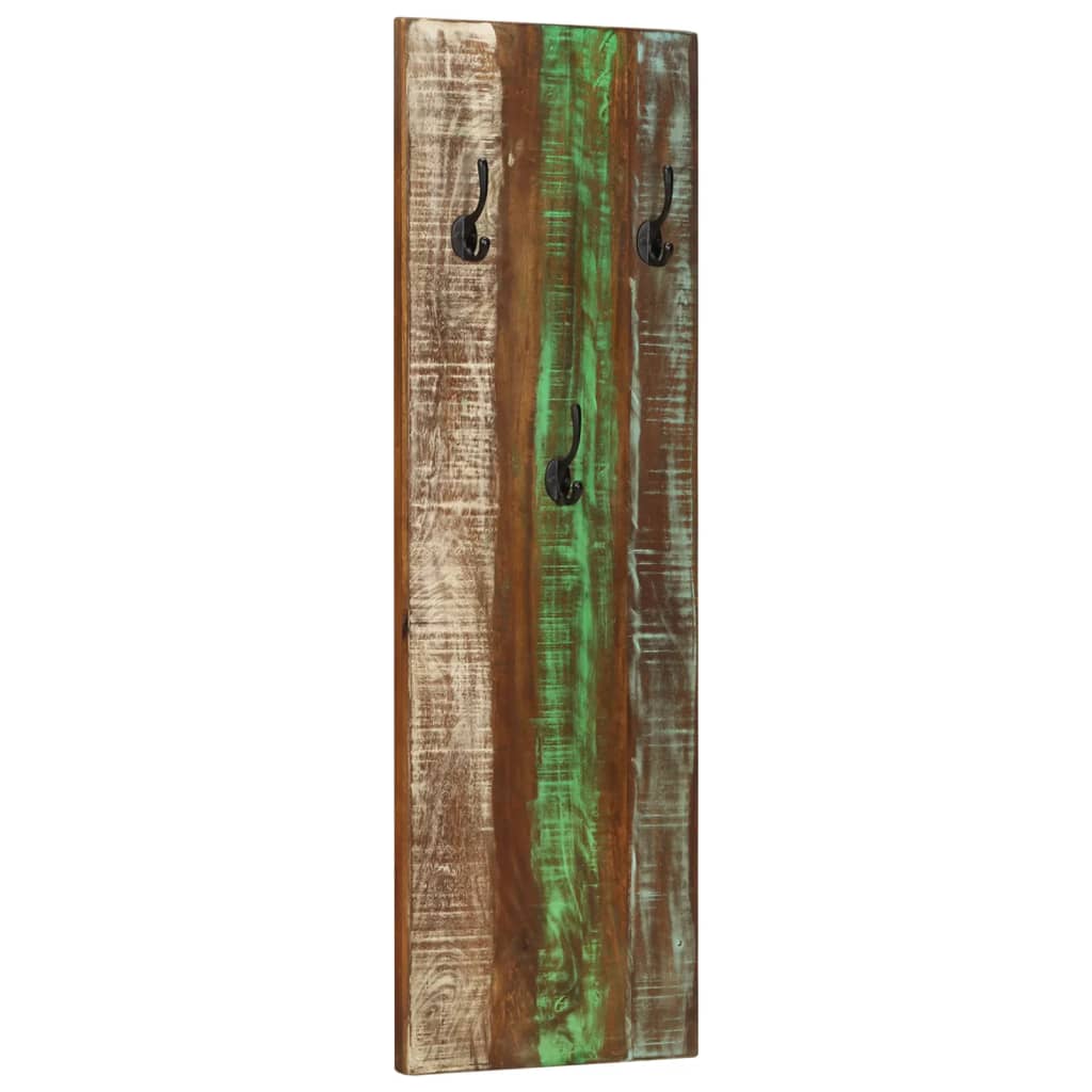 Wandkapstokken 2 St 36X3X110 Cm Massief Gerecycled Hout