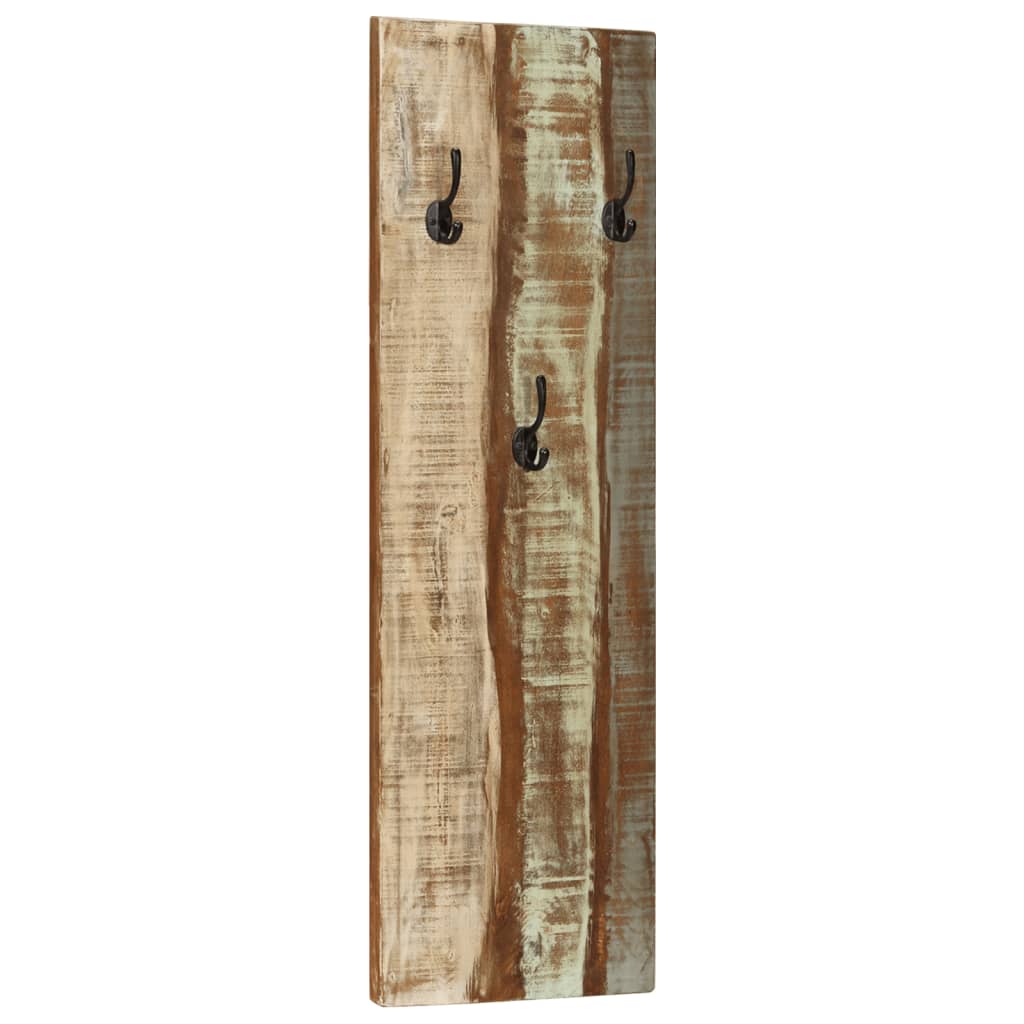 Wandkapstokken 2 St 36X3X110 Cm Massief Gerecycled Hout