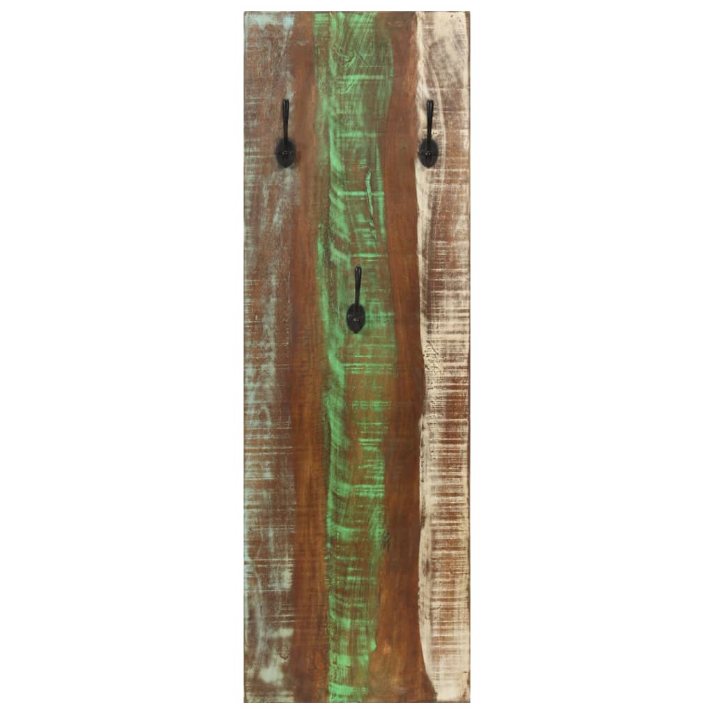 Wandkapstokken 2 St 36X3X110 Cm Massief Gerecycled Hout